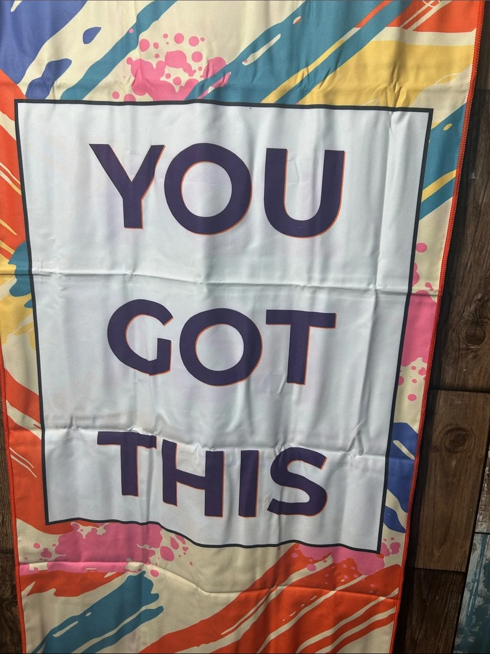 Motivational 'You Got This' workout travel Towel - Multicolor